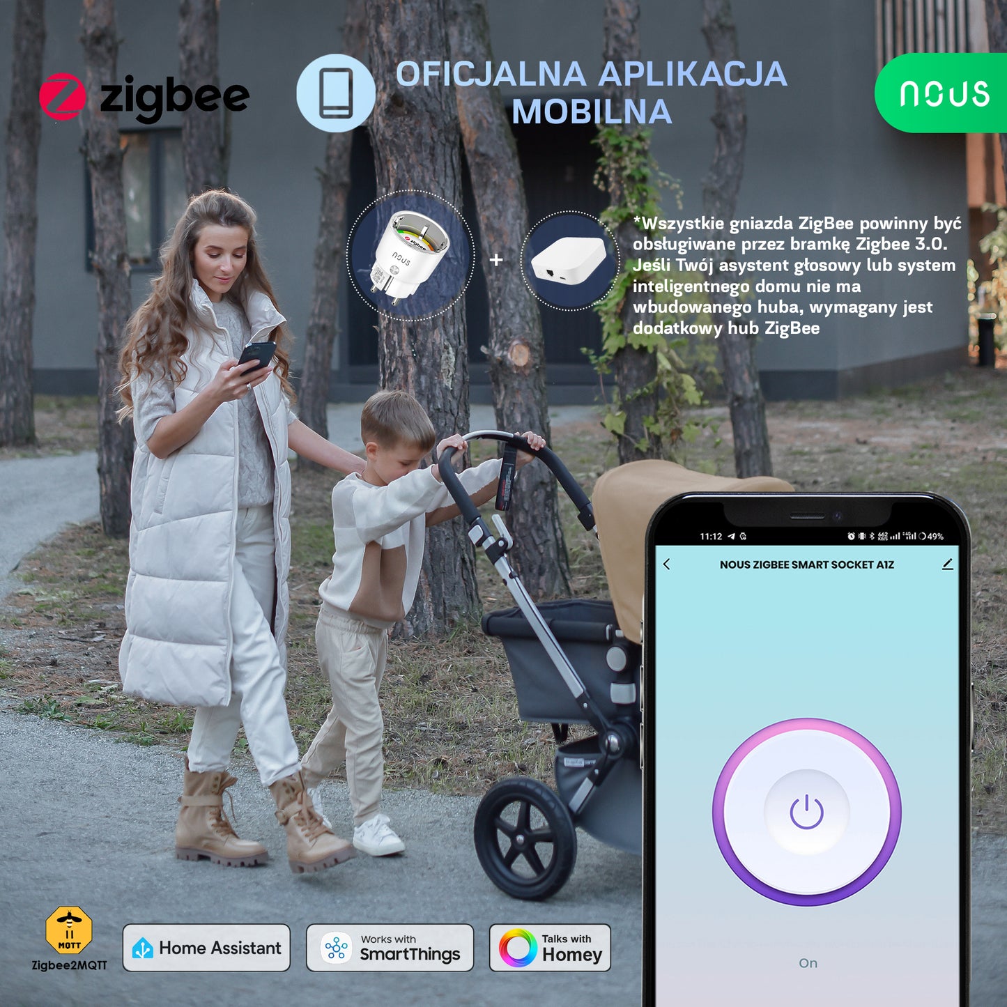 Inteligentne gniazdko ZigBee NOUS A1Z