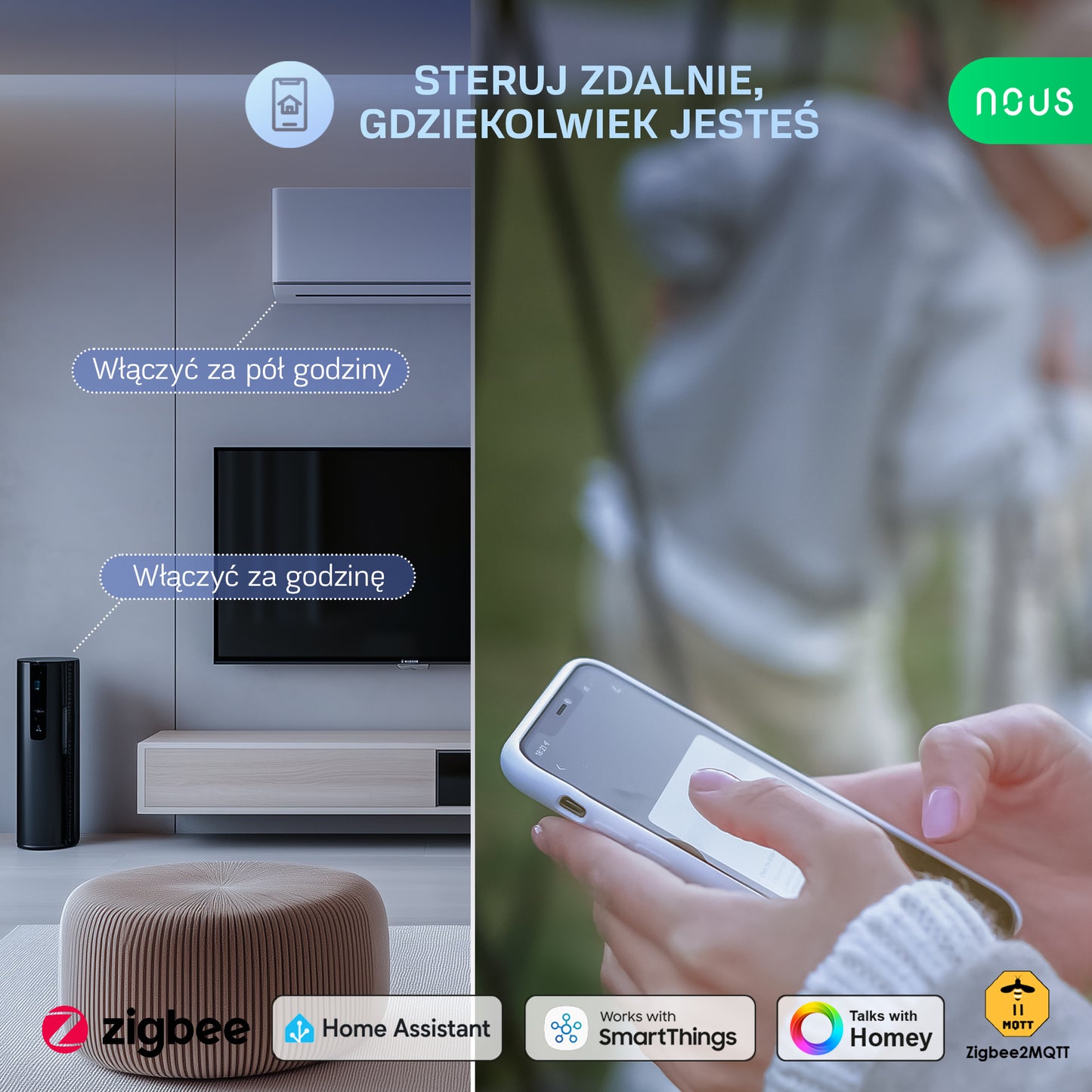 Inteligentne gniazdko ZigBee NOUS A1Z