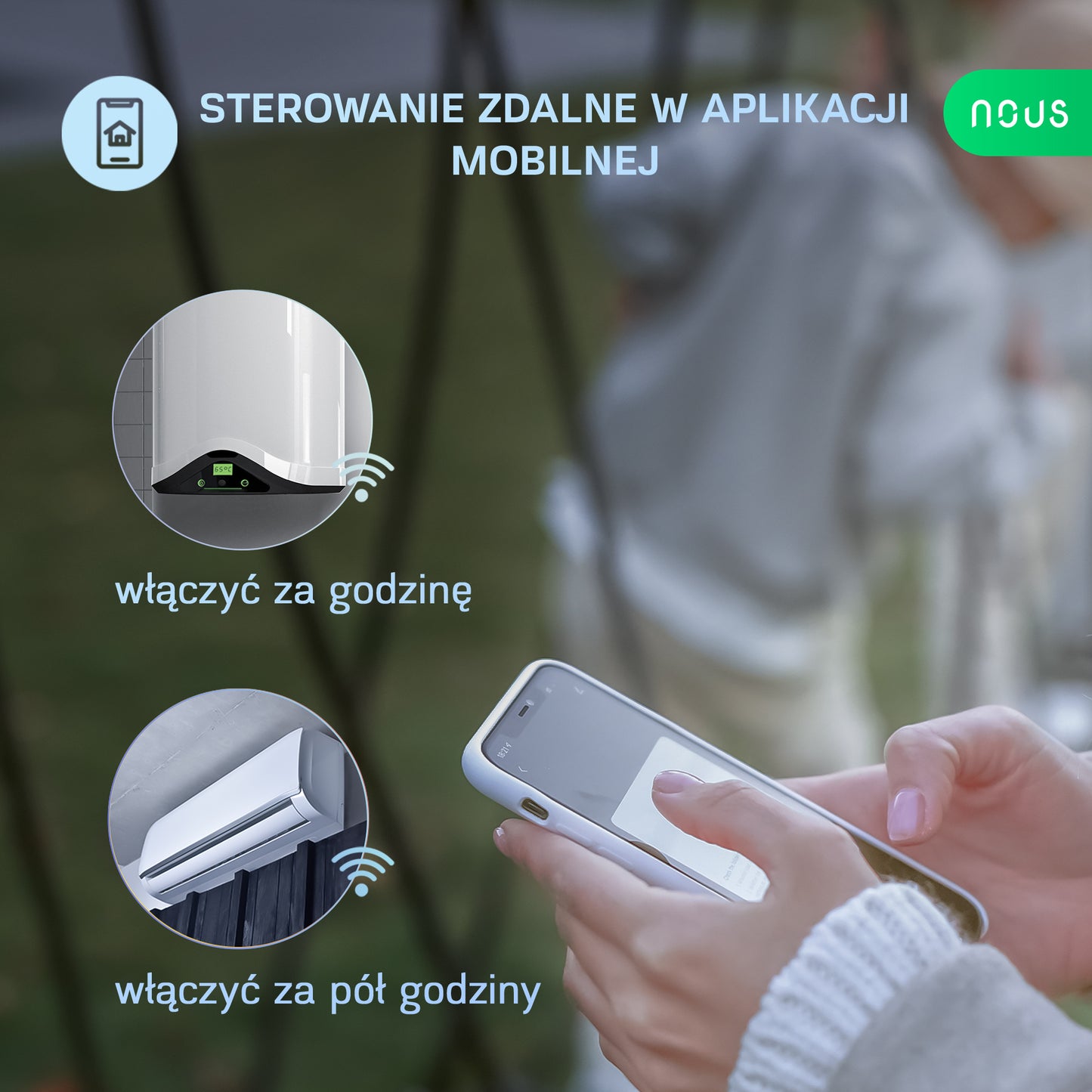 Inteligentne gniazdko wifi smart NOUS A1 (zestaw z 4)