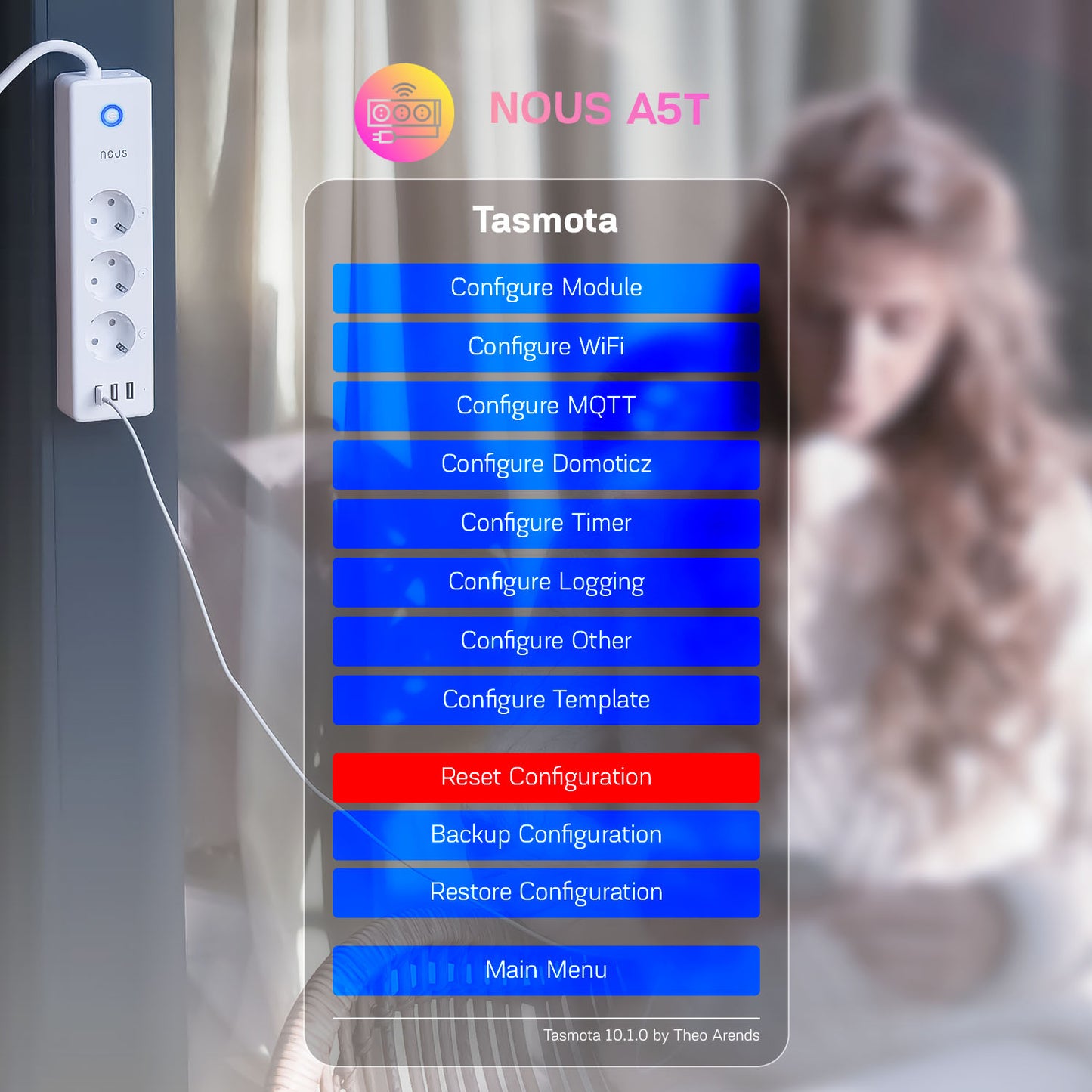 Przedłużacz WiFi Nous A5T Tasmota