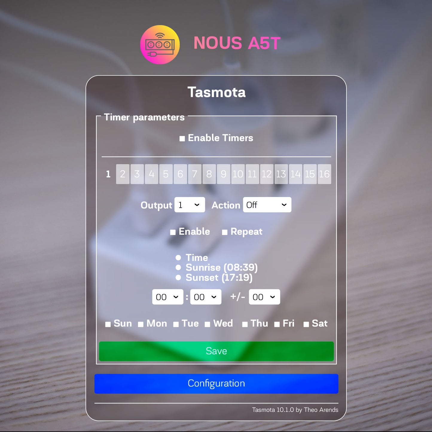 Przedłużacz WiFi Nous A5T Tasmota
