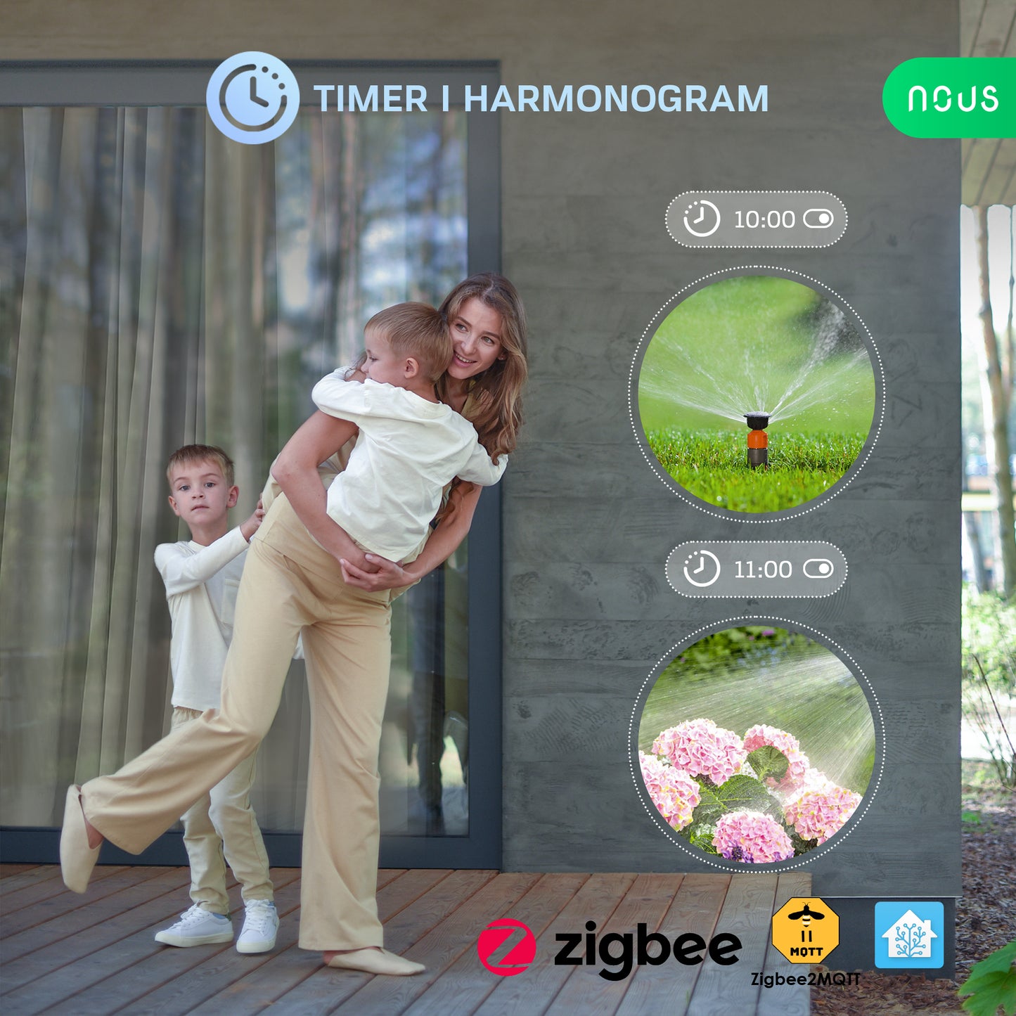 ZigBee Inteligentne gniazdko zewnętrzne NOUS A6Z
