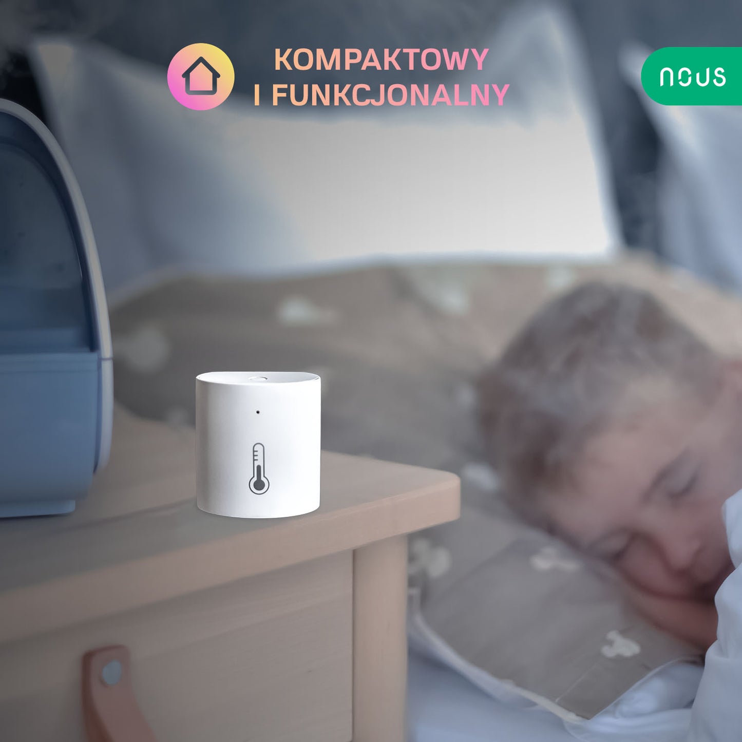 Inteligentny czujnik wilgotności i temperatury ZigBee Nous E5