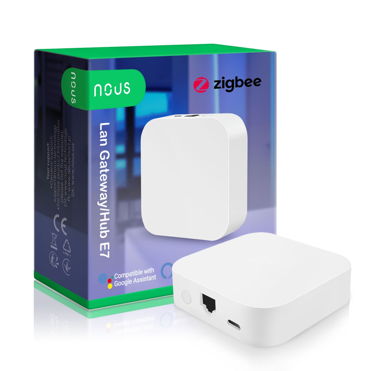 Inteligentna bramka ZigBee Nous LAN NOUS E7