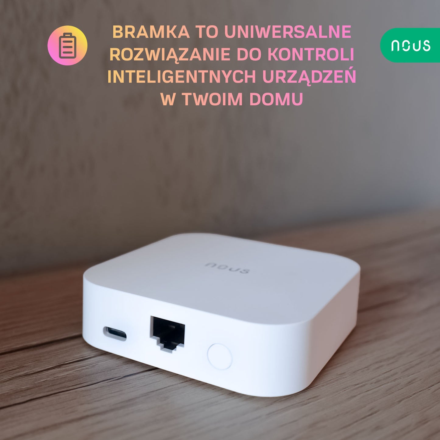 Inteligentna bramka ZigBee Nous LAN NOUS E7