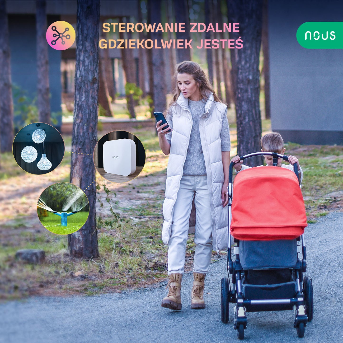 Inteligentna bramka ZigBee Nous LAN NOUS E7