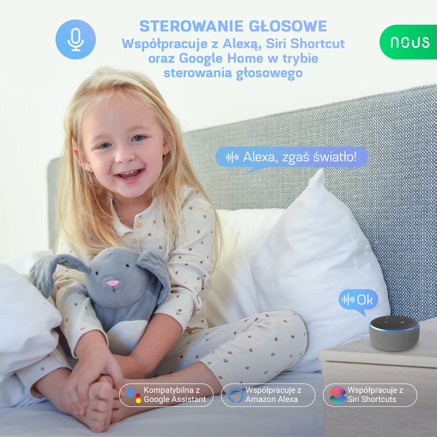 Inteligentna żarówka NOUS WIFI P8 (zestaw z 2)