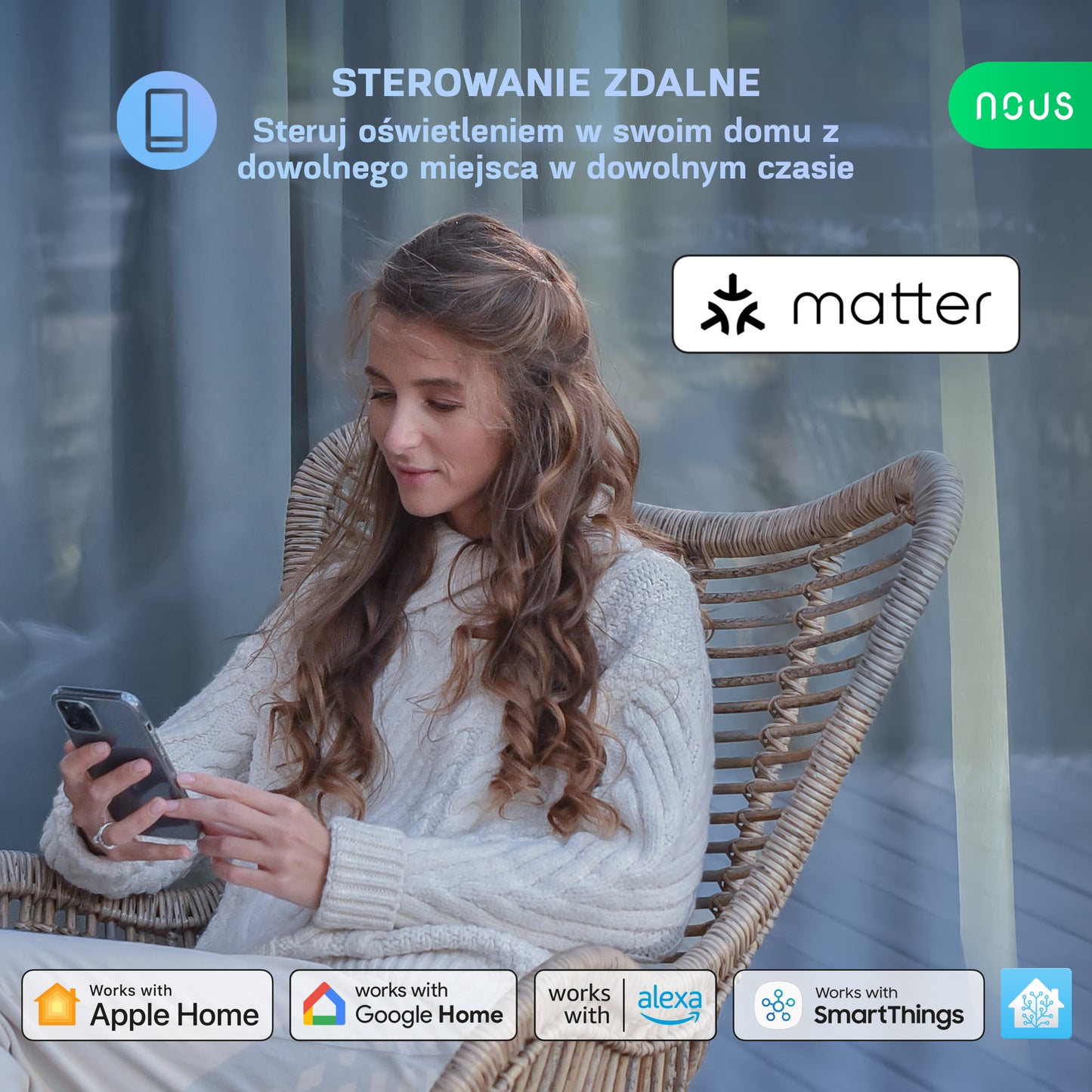 Inteligentna żarówka NOUS WIFI P8 (zestaw z 2)