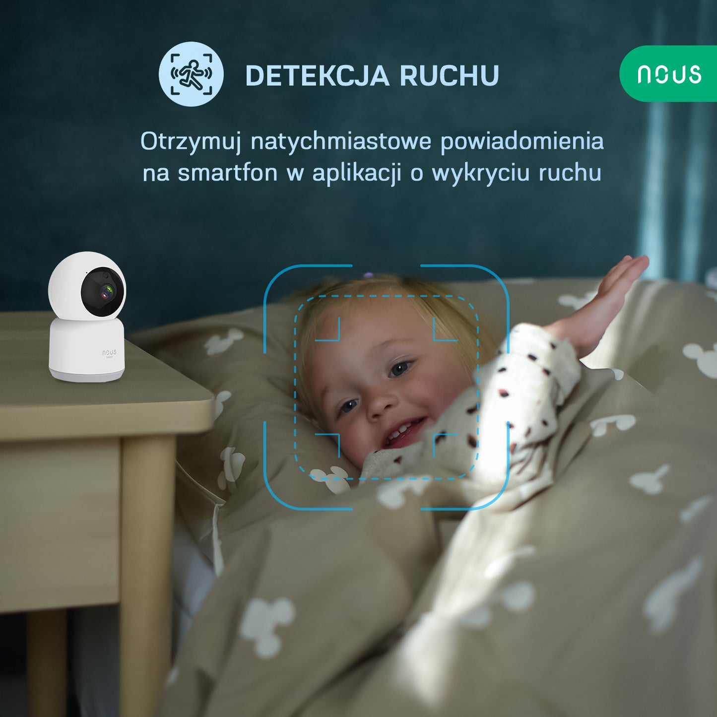 NOUS W2 Inteligentna kamera WiFi PTZ 3MP