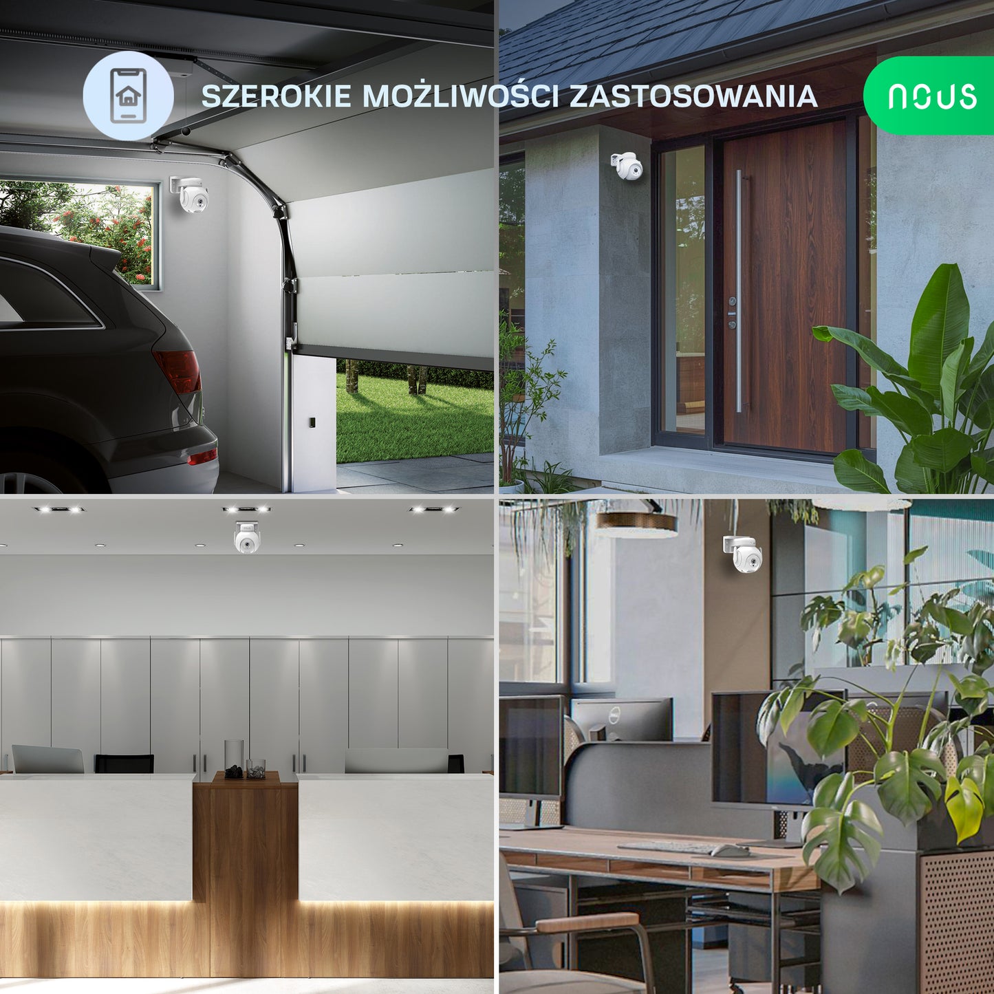 Inteligentna kamera WIFI PTZ IP 3MP NOUS W8