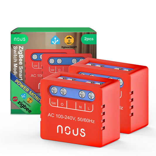 Moduł inteligentnego mini przełącznika NOUS B5Z ZigBee (zestaw z 2)