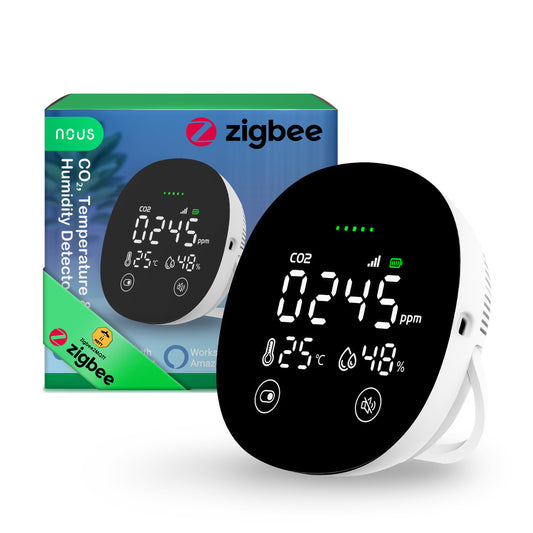 Inteligentny Czujnik CO₂, Temperatury i Wilgotności ZigBee NOUS E10