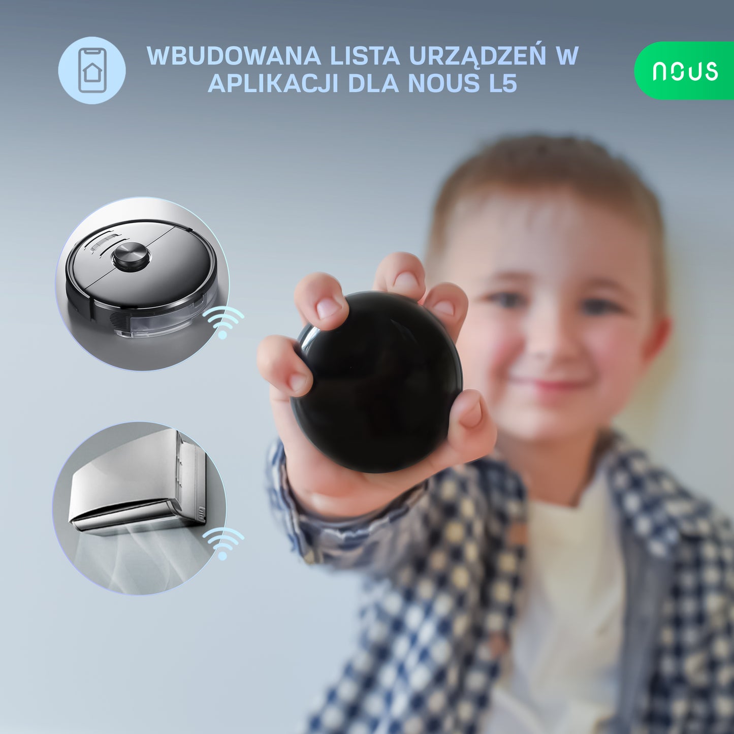 Smart Remote Uniwersalny Pilot IR WiFi NOUS L5 Tuya