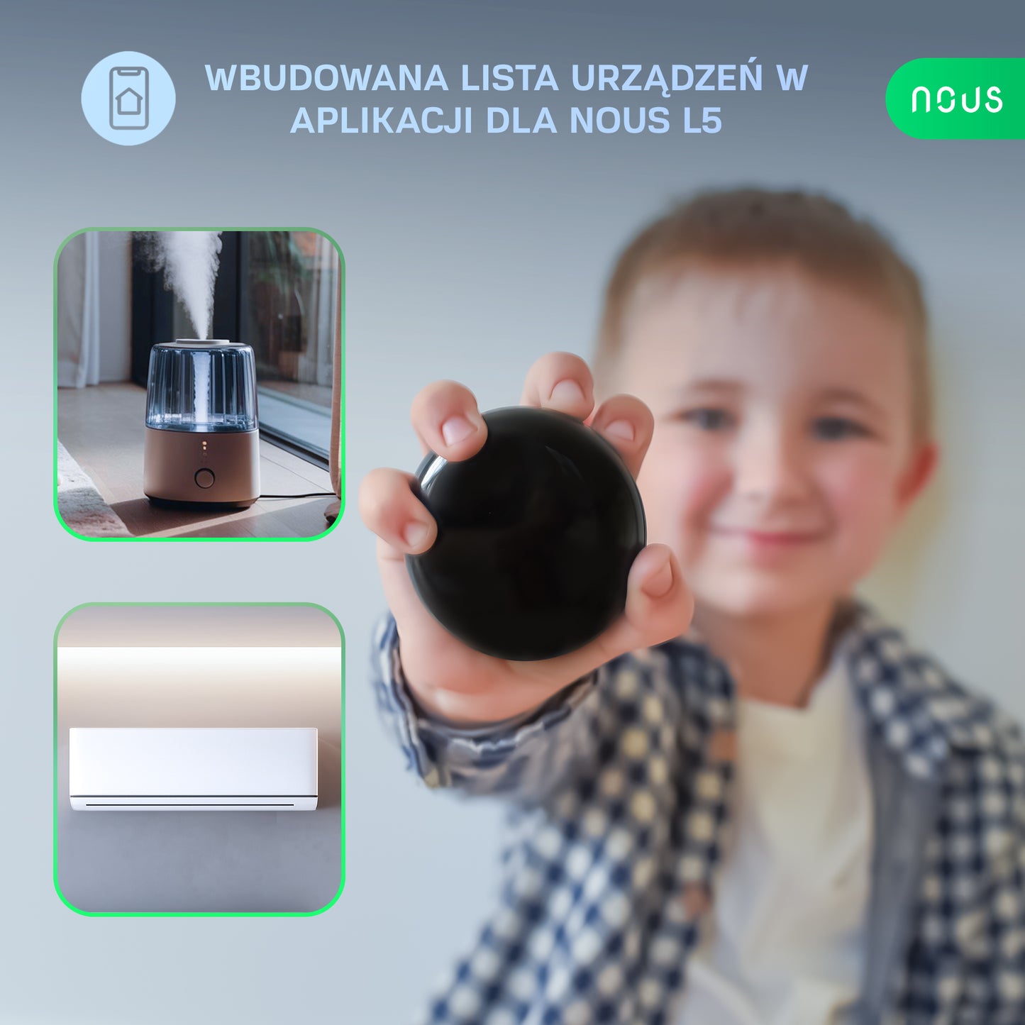 Smart Remote Uniwersalny Pilot IR WiFi NOUS L5 Tuya