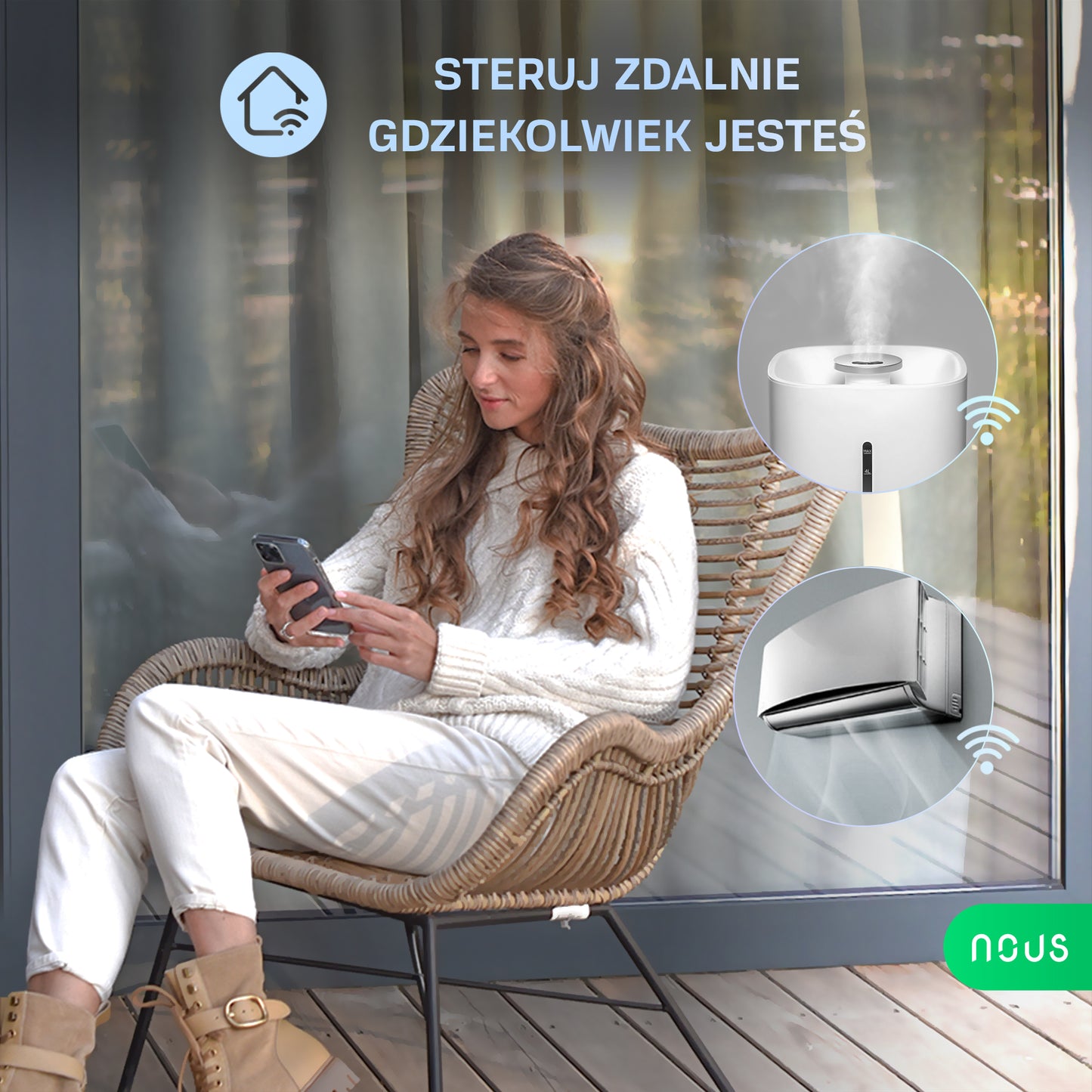 Smart Remote Uniwersalny Pilot IR WiFi NOUS L5 Tuya