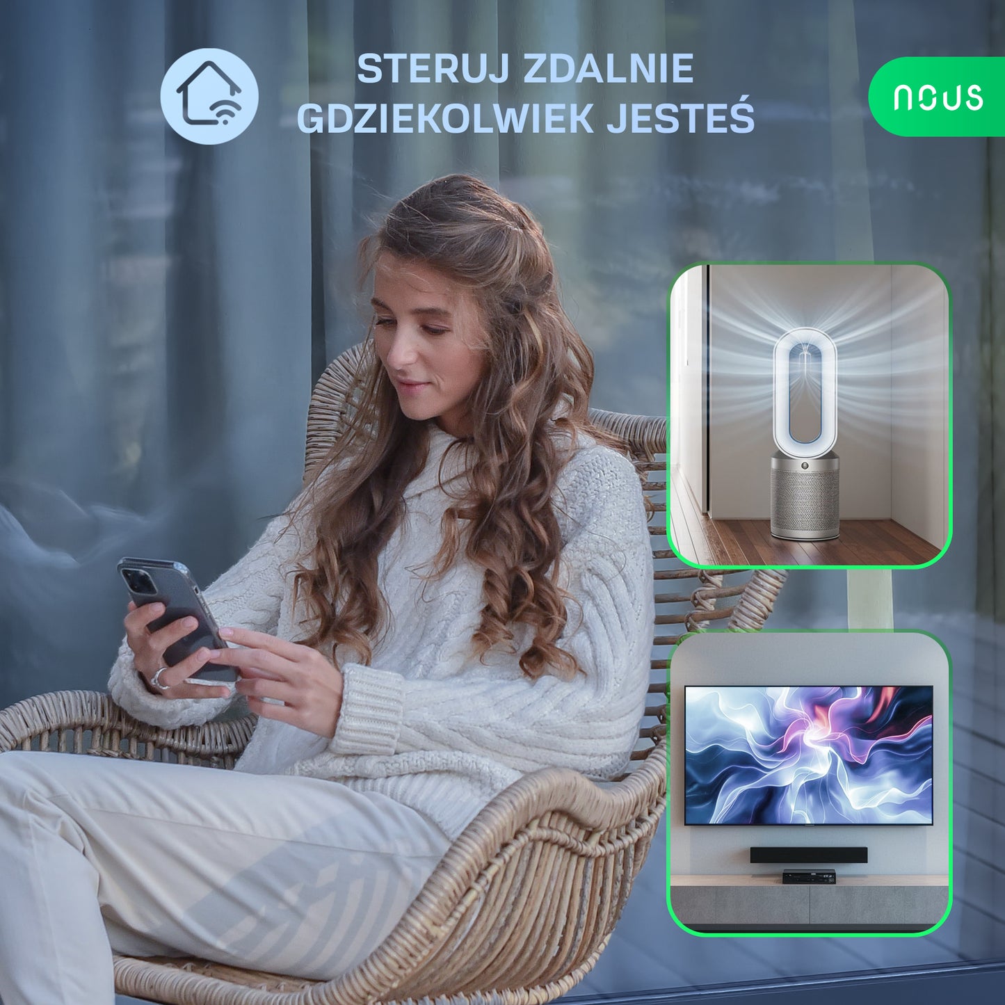 Smart Remote Uniwersalny Pilot IR WiFi NOUS L5 Tuya