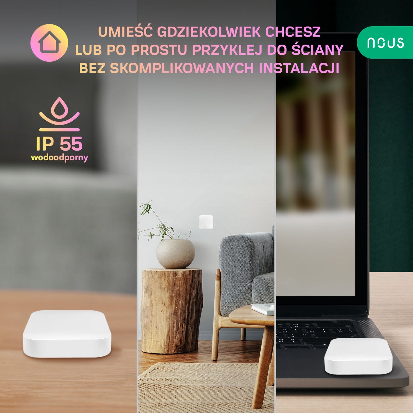 Nous LZ4 Mini ZigBee Inteligentny przełącznik bezprzewodowy