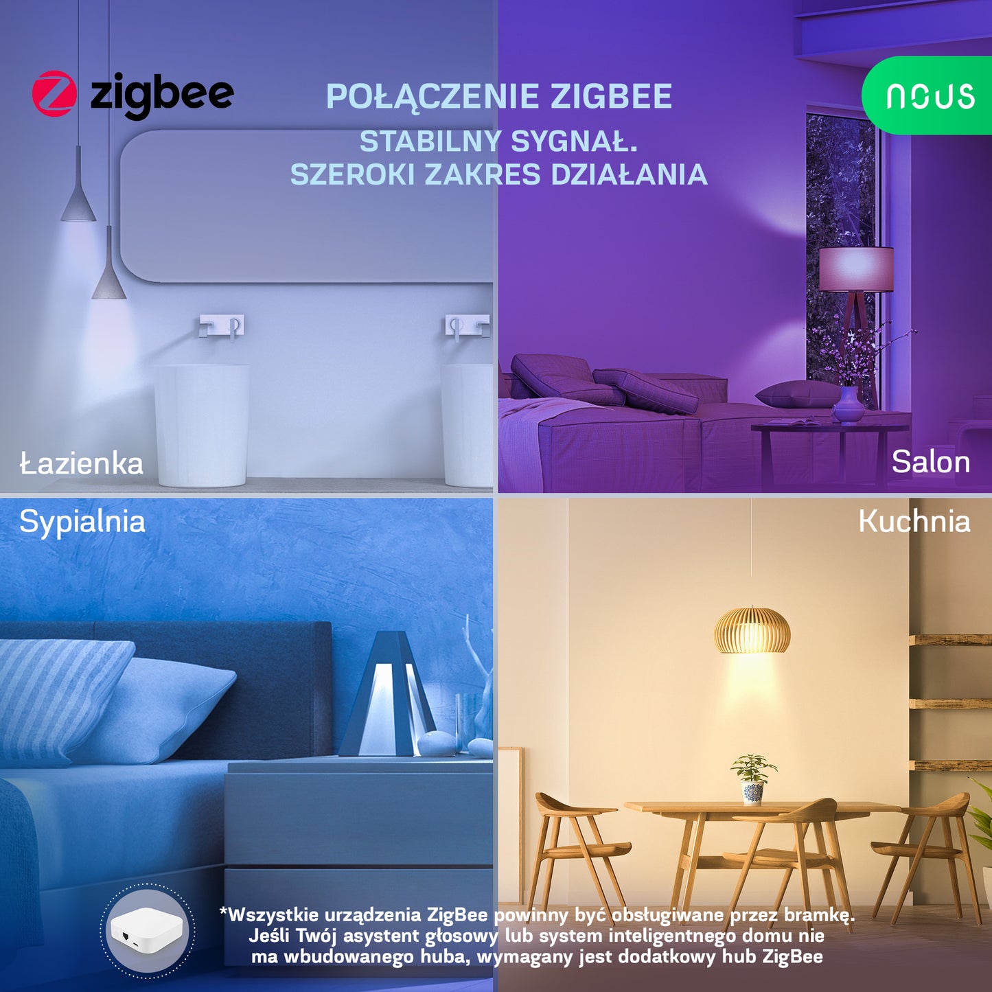 Inteligentna żarówka NOUS P3Z Smart ZigBee E27 (zestaw z 2)