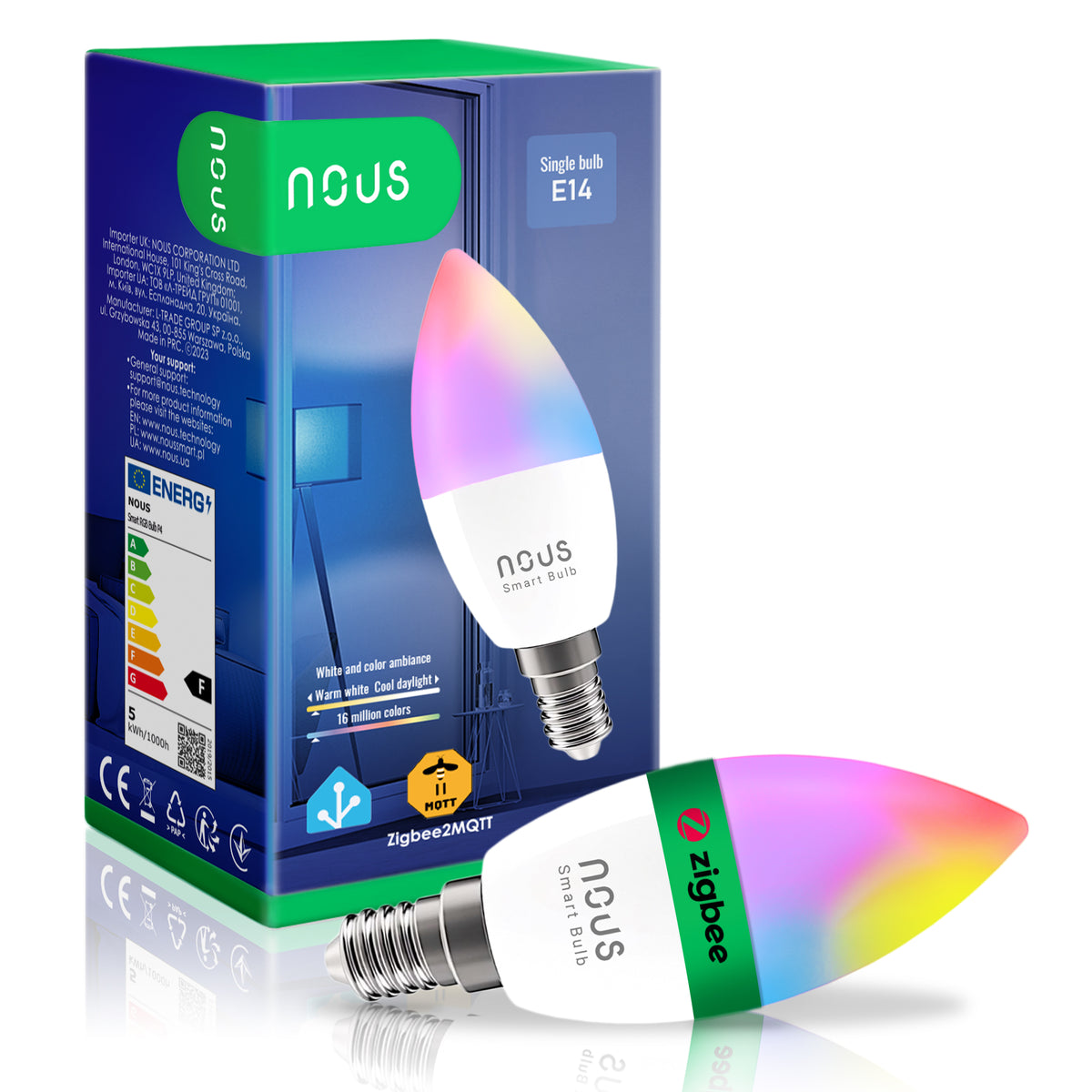 NOUS P4Z Zigbee Inteligentna żarówka