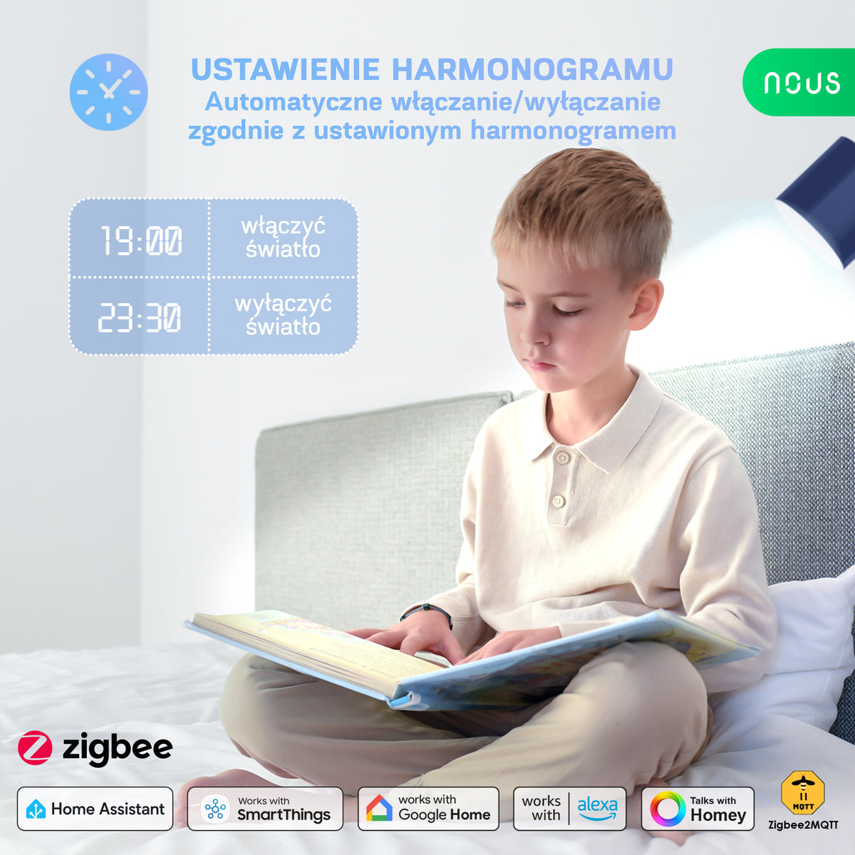 NOUS P4Z Zigbee Inteligentna żarówka (zestaw z 3)