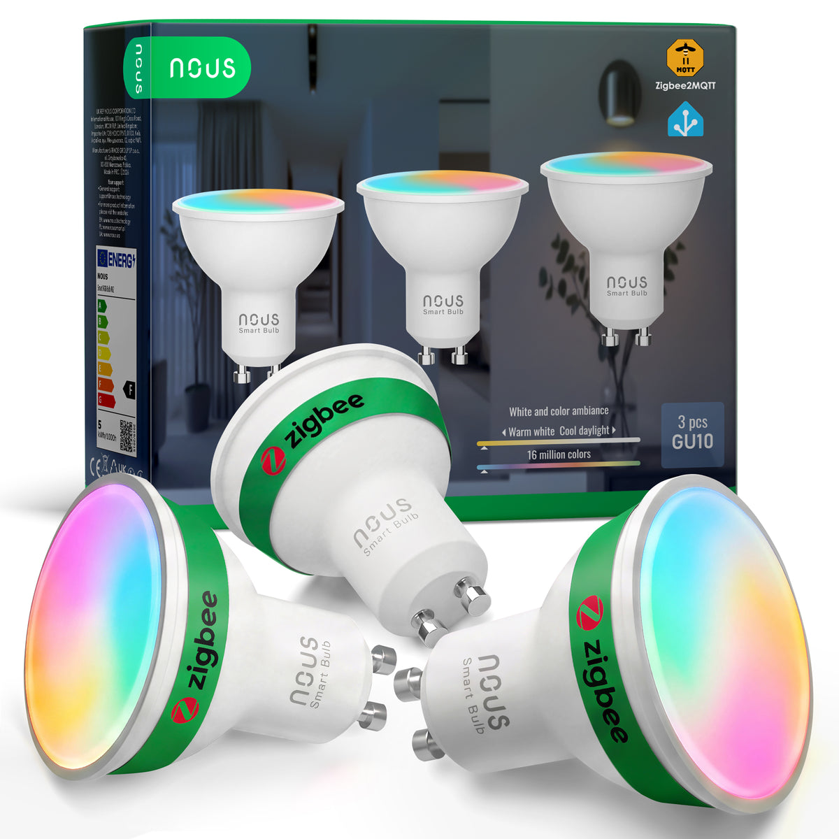 NOUS P8Z Zigbee Inteligentna żarówka (zestaw z 3)