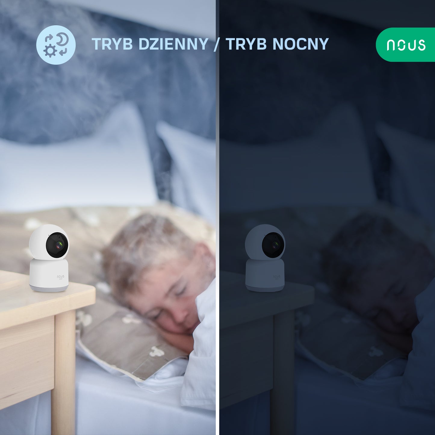 NOUS W2 Inteligentna kamera WiFi PTZ 3MP