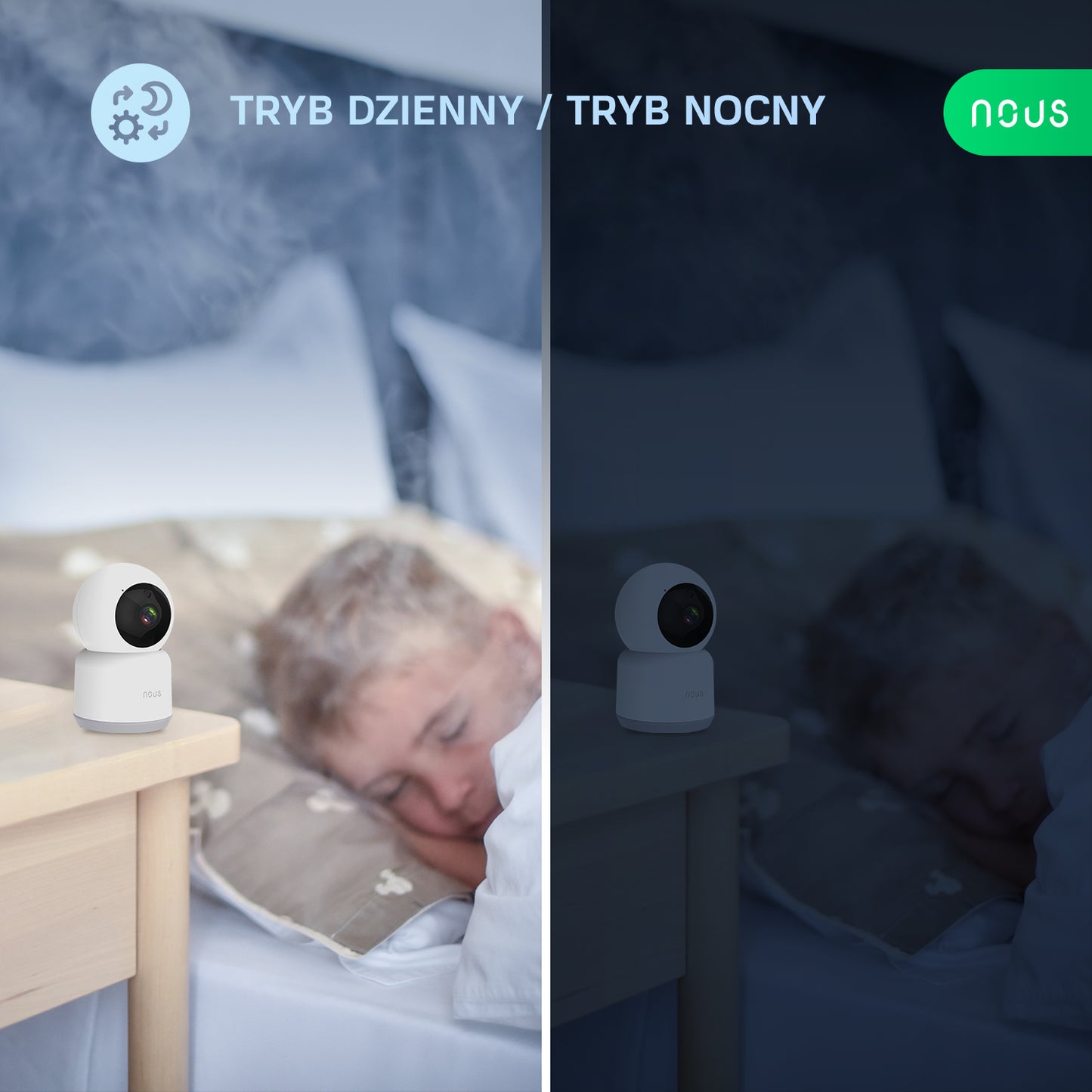 NOUS W2 Inteligentna kamera WiFi PTZ 3MP