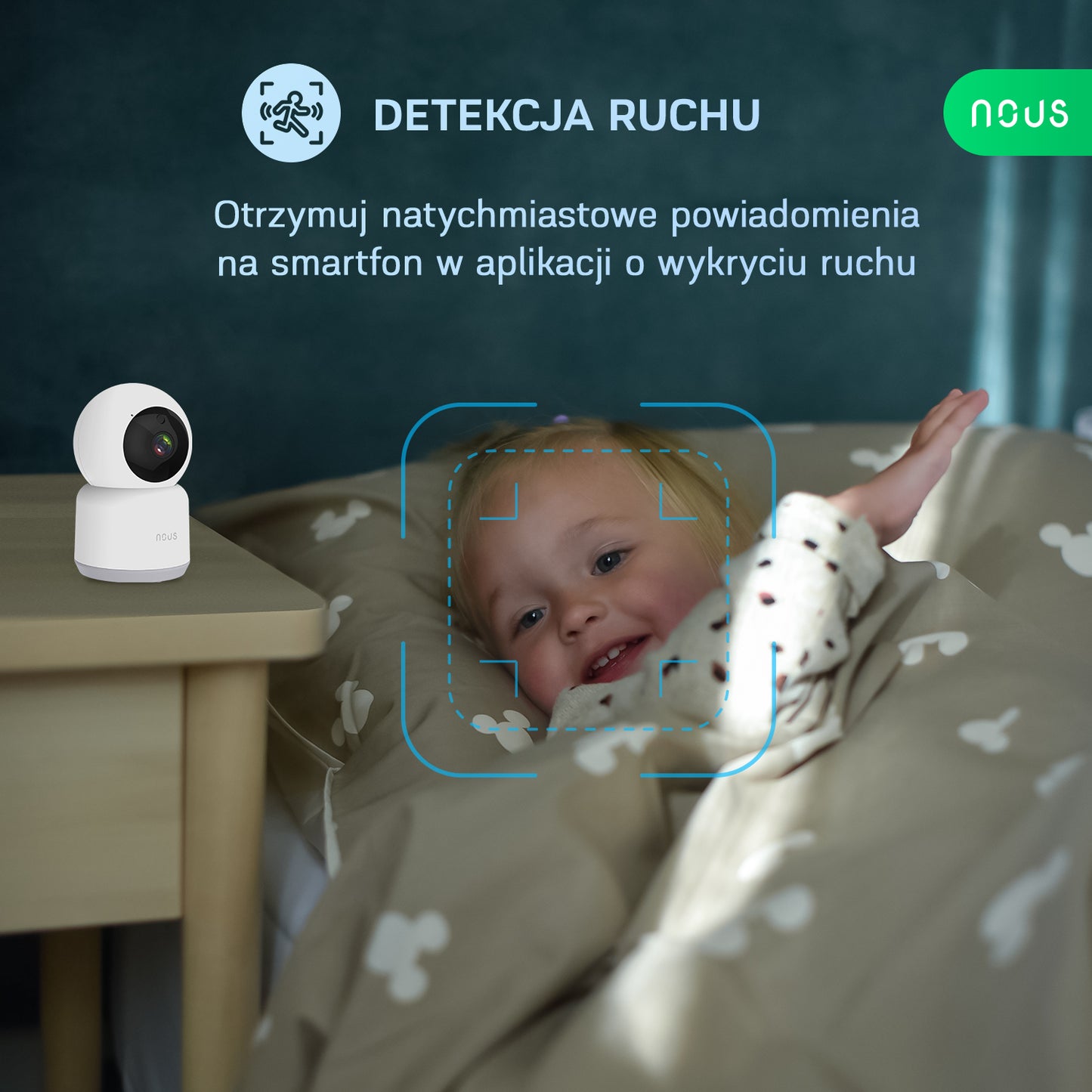 NOUS W2 Inteligentna kamera WiFi PTZ 3MP